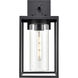 Ellway 1 Light 16 inch Textured Black Outdoor Wall Sconce